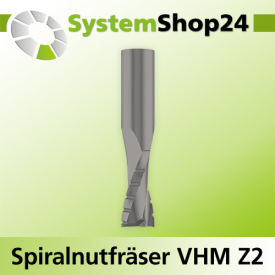 Systemshop24 VHM Spiralnutfräser Z2 S16mm D16mm...