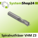 Systemshop24 VHM Spiralnutfräser Z3 S6mm D6mm AL22mm...