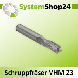 Systemshop24 VHM Schruppfräser mit Spanbrecher Z3...