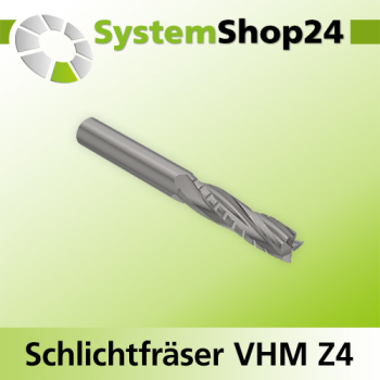 Systemshop24 VHM Schruppfräser mit Spanbrecher Z4 S10mm D10mm AL32mm GL80mm