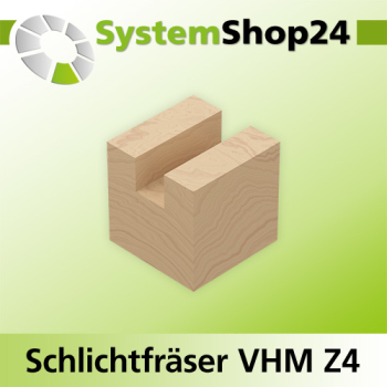 Systemshop24 VHM Schruppfräser mit Spanbrecher Z4 S14mm D14mm AL42mm GL90mm