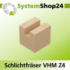 Systemshop24 VHM Schruppfräser mit Spanbrecher Z4 S16mm D16mm AL62mm GL110mm