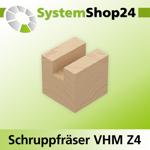 Systemshop24 VHM Schruppfräser Z4 S16mm D16mm AL72mm GL120mm