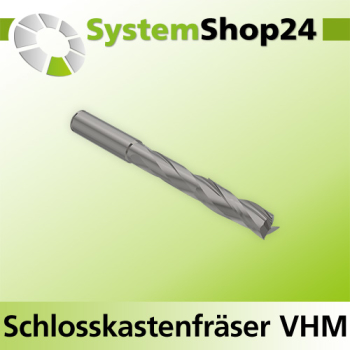 Systemshop24 VHM Schlosskastenfräser Z3 S12mm D12mm AL1 40mm AL2 95mm GL150mm