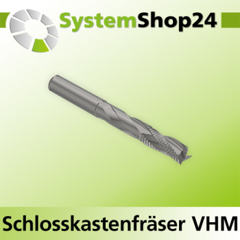 Systemshop24 VHM Schlosskastenfräser Z3 S20mm D20mm AL1 40mm AL2 95mm GL150mm