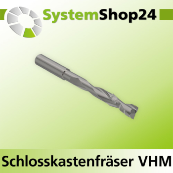 Systemshop24 VHM Schlosskastenfräser Z3 S8mm D8mm AL1 30mm AL2 80mm GL115mm