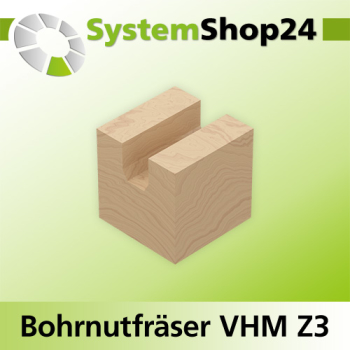 Systemshop24 VHM Bohrnutfräser Z3 S14mm D14mm AL65mm GL120mm