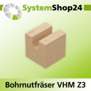 Systemshop24 VHM Bohrnutfräser Z3 S16mm D16mm AL65mm...
