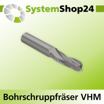 Systemshop24 VHM Bohrschruppfräser Z3 S16mm D16mm AL60mm GL110mm