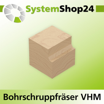 Systemshop24 VHM Bohrschruppfräser Z3 S16mm D16mm AL60mm GL110mm