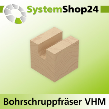 Systemshop24 VHM Bohrschruppfräser Z3 S18mm D18mm AL60mm GL110mm