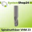 Systemshop24 VHM Spiralnutfräser Z3 S10mm D10mm...