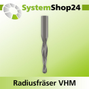 Systemshop24 VHM Konischer Radiusfräser Z2 S6mm D6mm...