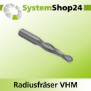 Systemshop24 VHM Konischer Radiusfräser Z2 S8mm D8mm...