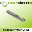 Systemshop24 VHM Spiralnutfräser Z1+1 S6mm D6mm...