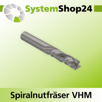 Systemshop24 VHM Nesting Spiralnutfräser Z3+3 S12mm D12mm AL1 42mm AL2 7mm GL90mm RL-RD / LD / positiv / negativ / Up Cut / Down Cut