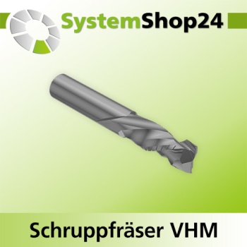 Systemshop24 VHM Nesting Schruppfräser mit Spanbrecher Z2+2 S8mm D8mm AL1 35mm AL2 6mm GL80mm RL-RD / LD / positiv / negativ / Up Cut / Down Cut