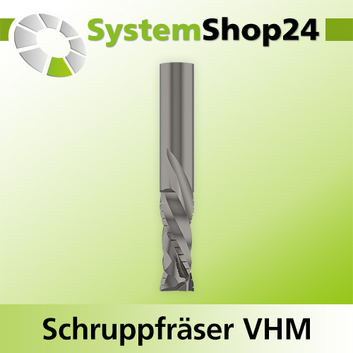 Systemshop24 VHM Nesting Schruppfräser Z2+2 S16mm D16mm AL1 50mm AL2 8mm GL100mm RL-RD / LD / positiv / negativ / Up Cut / Down Cut