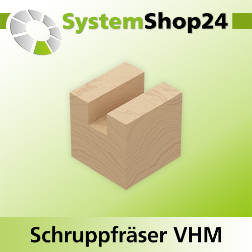 Systemshop24 VHM Nesting Schruppfräser Z2+2 S16mm D16mm AL1 50mm AL2 8mm GL100mm RL-RD / LD / positiv / negativ / Up Cut / Down Cut
