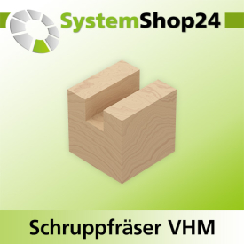 Systemshop24 VHM Nesting Schruppfräser Z2+2 S16mm D16mm AL1 50mm AL2 8mm GL100mm RL-RD / LD / positiv / negativ / Up Cut / Down Cut