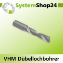 Systemshop24 VHM Dübellochbohrer S8mm D6mm AL40mm...