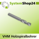 Systemshop24 VHM Holzspiralbohrer Z2 S5mm D5mm AL30mm...
