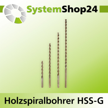FAMAG Holzspiralbohrer HSS-G lang A9mm S9mm GL460mm NL380mm