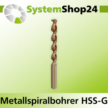 FAMAG Metallspiralbohrer Kreuzanschliff HSS-G-Co DIN 338 A4,0mm GL75mm NL43mm