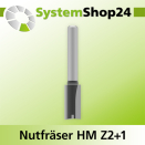 Systemshop24 Nutfräser HM Z2+1 D10mm AL20mm GL54mm...