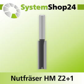 Systemshop24 Nutfräser HM Z2+1 D12mm AL38mm GL73mm...