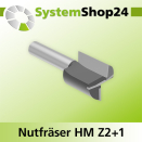 Systemshop24 Nutfräser HM Z2+1 D20mm AL20mm GL54mm...