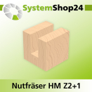 Systemshop24 Nutfräser HM Z2+1 D20mm AL25mm GL59mm...