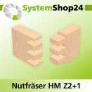 Systemshop24 Nutfräser HM Z2+1 D20mm AL25mm GL59mm...