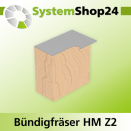Systemshop24 Bündigfräser mit Kugellager HM Z2...