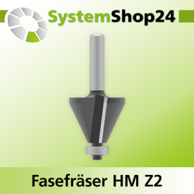 Systemshop24 Fasefräser mit Kugellager HM Z2 D31,1mm...