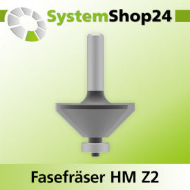 Systemshop24 Fasefräser mit Kugellager HM Z2 D38,1mm...