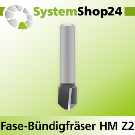 Systemshop24 Fase-Bündigfräser HM Z2 D12mm...