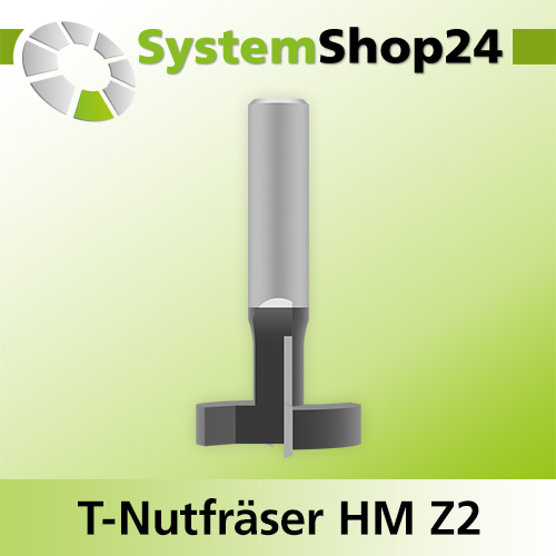Systemshop24 T-Nutfräser HM Z2 D1 34,9mm (1 3/8") D2 12,7mm (1/2") AL21,7mm AL1 9,5mm (3/8") AL2 12,2mm GL67mm S12mm RL