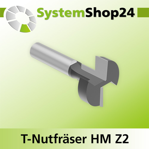 Systemshop24 T-Nutfräser HM Z2 D1 34,9mm (1 3/8") D2 12,7mm (1/2") AL21,7mm AL1 9,5mm (3/8") AL2 12,2mm GL67mm S12mm RL