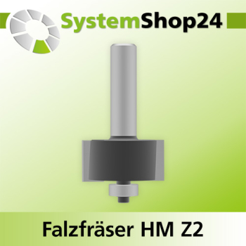 Systemshop24 Falzfräser mit Achswinkel und Kugellager HM Z2 D38,1mm (1 1/2") AL19mm (3/4") FAT12,7mm (1/2") GL73mm (2 7/8") S12mm RL