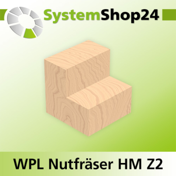 Systemshop24 Wendeplatten-Nutfräser Z2 D19mm (3/4") AL29,5mm GL70,5mm S8mm RL