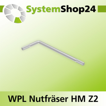 Systemshop24 Wendeplatten-Nutfräser Z2 D19mm (3/4") AL19,5mm GL69,5mm S12mm RL