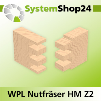 Systemshop24 Wendeplatten-Nutfräser Z2 D19mm (3/4") AL29,5mm GL79,5mm S12mm RL