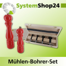 FAMAG Mühlen-Bohrer-Set 5-teilig im Holzkasten