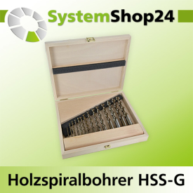 FAMAG Holzspiralbohrer-Satz, HSS-G 14-teilig im Holzkasten