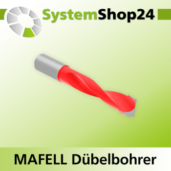 Systemshop24 Dübelbohrer für MAFELL DuoDübler HM Z2 D8mm AL30mm GL58mm S8mm SL16mm RL RD
