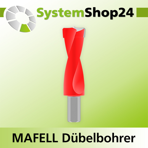 Systemshop24 Dübelbohrer für MAFELL DuoDübler HM Z2 D14mm AL30mm GL58mm S8mm SL16mm RL RD