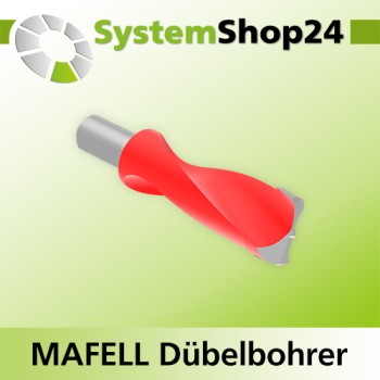 Systemshop24 Dübelbohrer für MAFELL DuoDübler HM Z2 D14mm AL30mm GL58mm S8mm SL16mm RL RD