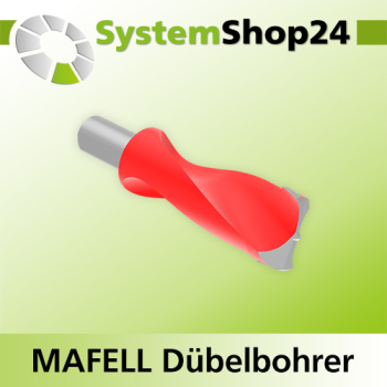 Systemshop24 Dübelbohrer für MAFELL DuoDübler HM Z2 D15mm AL30mm GL58mm S8mm SL16mm RL RD