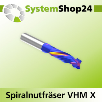 Systemshop24 VHM Extreme Spiralnutfräser Z2+2 S10mm D10mm AL1 35mm AL2 7mm GL80mm RL-RD / LD / positiv / negativ / Up Cut / Down Cut